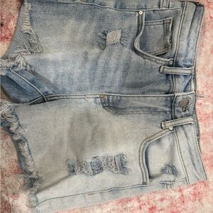 Women's Light Blue Jean Shorts